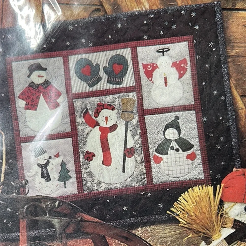 VTG Unused Craft Pattern by Debbie Mumm - 3 Snowman Samplers